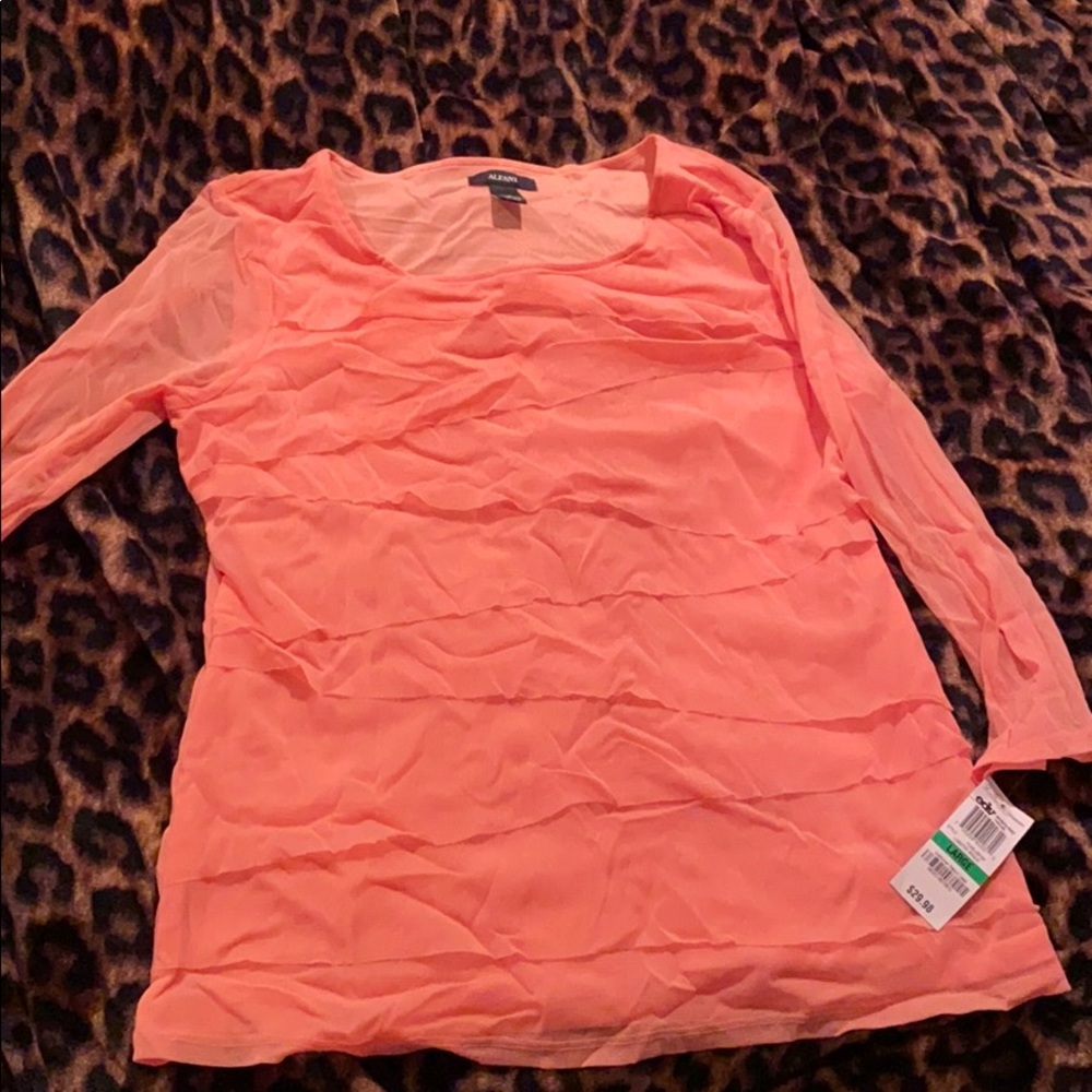 Peach Alfani blouse